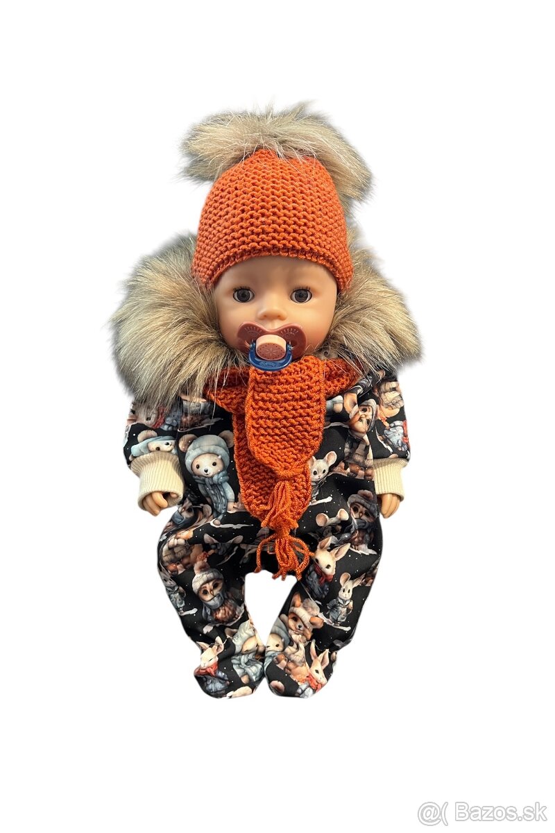 Zimný overal pre bábiku Baby Born, Baby annabell - 43 cm SET - 7