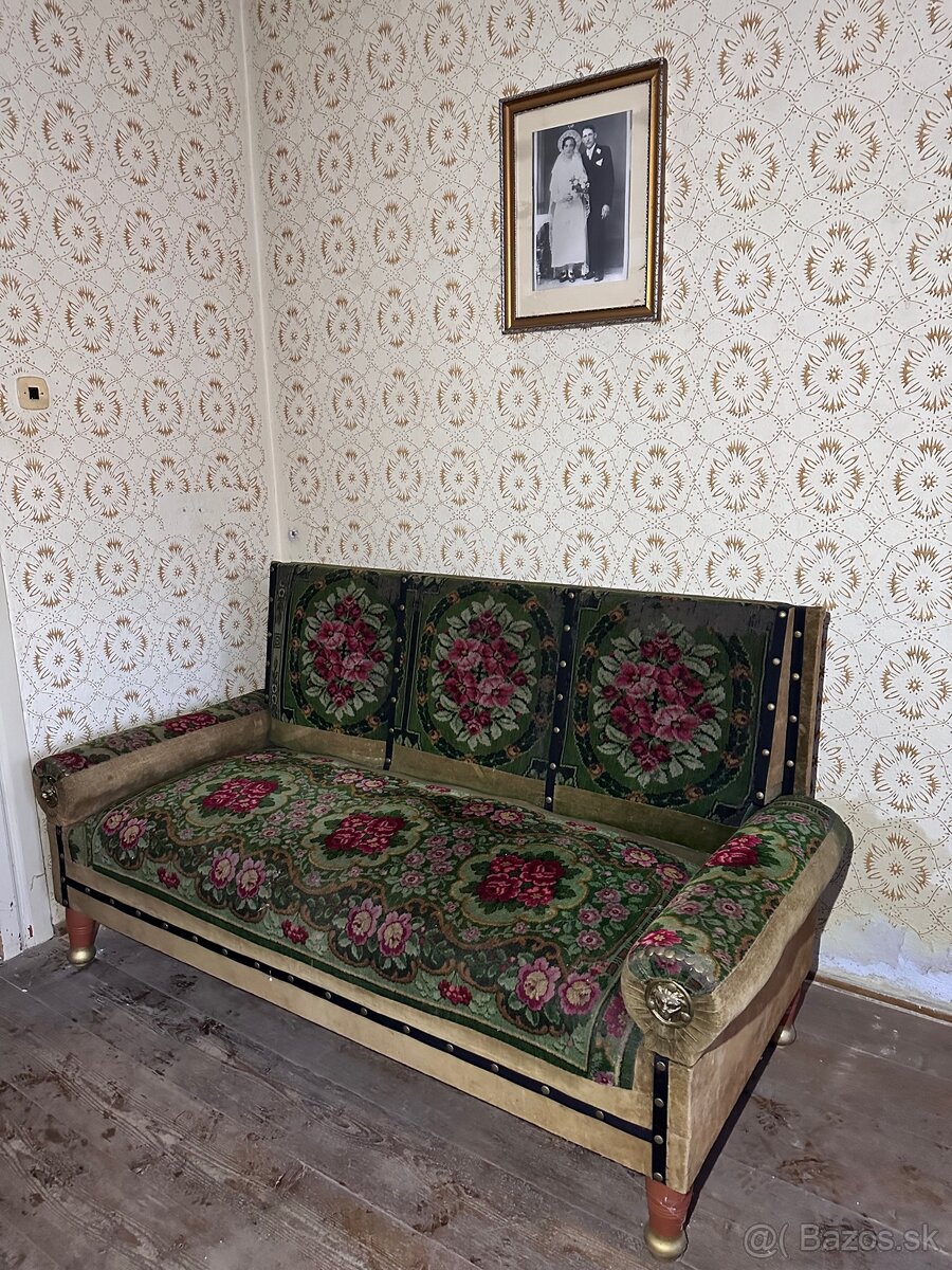 Krásny starý vintage gauč 🛋️ - 7