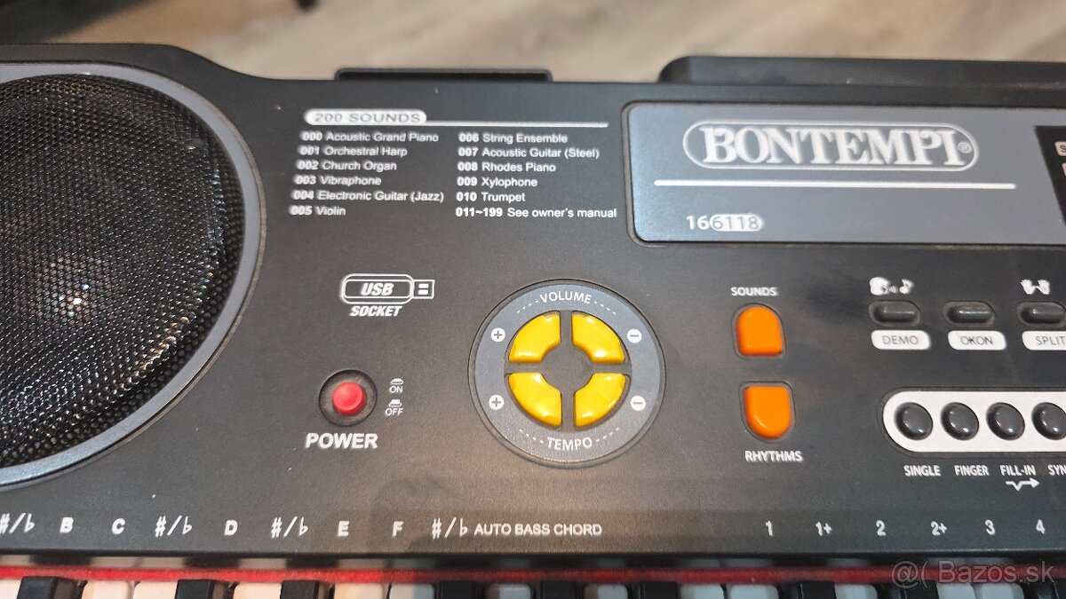 Digitálne klávesy Bontempi 166118 - 7