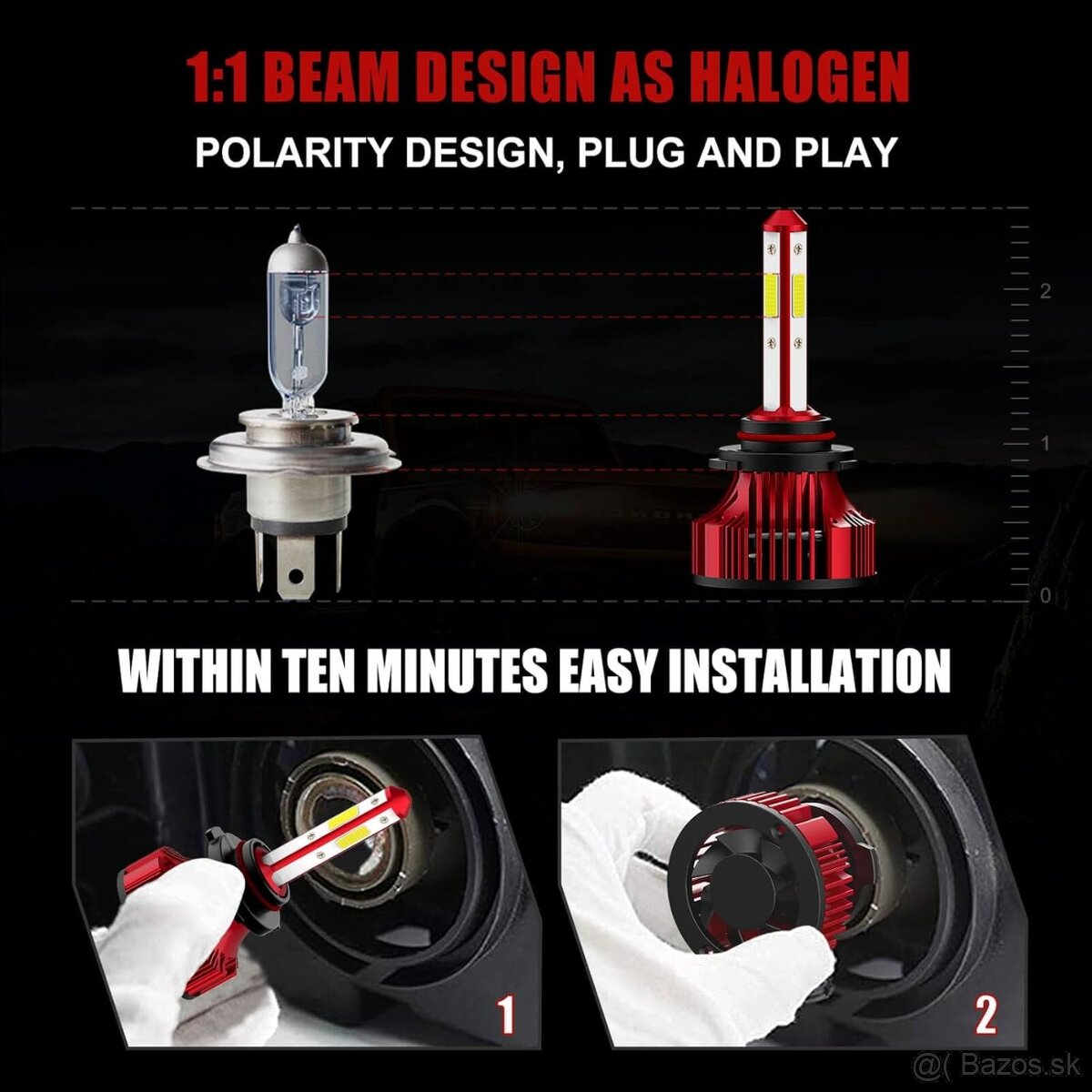 LED žiarovky Wattstar HB4/9006 6500K - 7