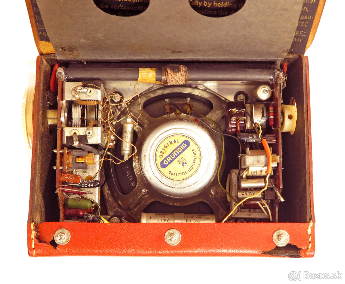 Tranzistorové kabelkové rádio GRUNDIG 50te roky - 7