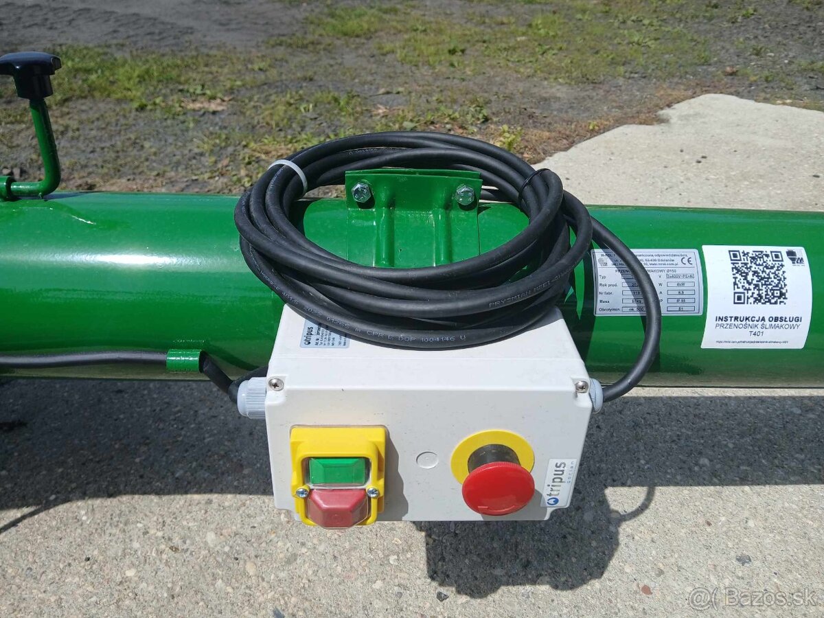 Šnekový dopravník s násypkou 4 m - 7