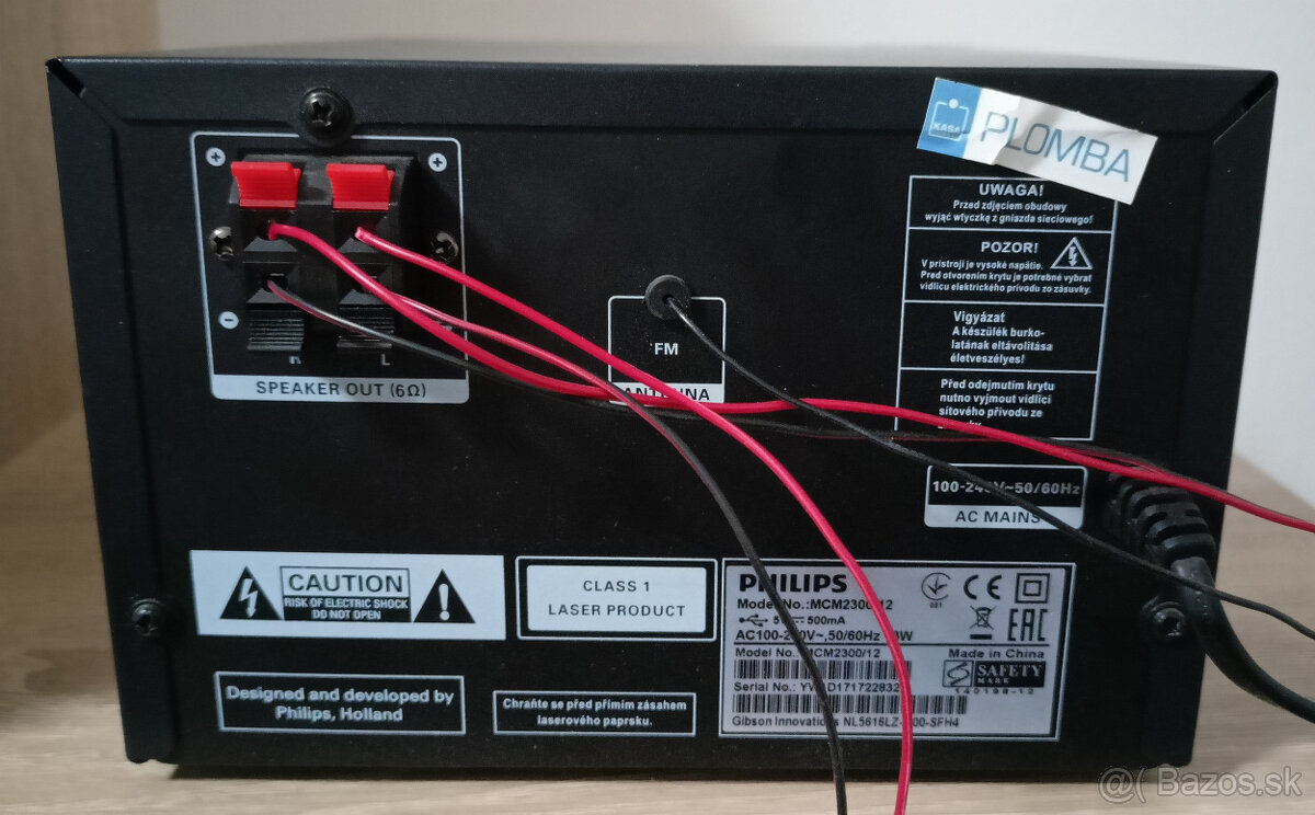 Mini veža Philips MCM 2300, MP3/CD/USB/AUX/FM, bezchybná - 7