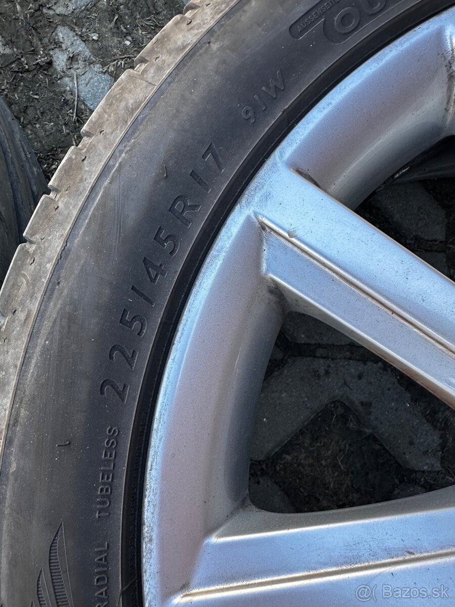 Letná sada 225/45 R17 91W originál Škoda - 7