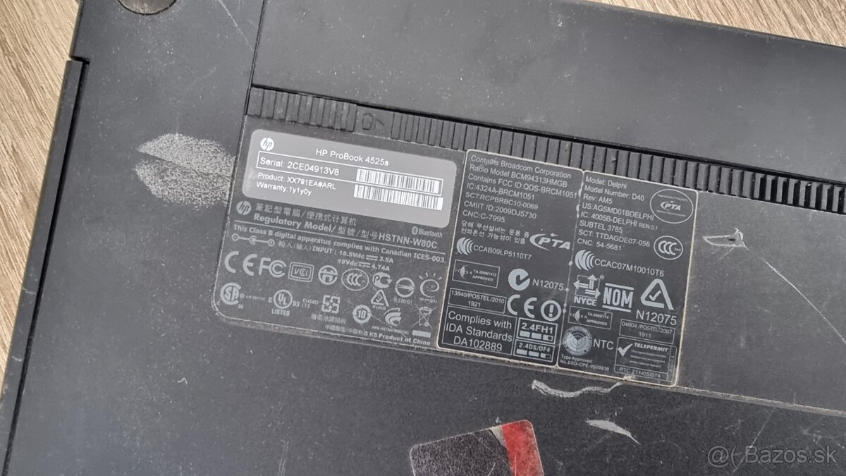 Notebook HP Probook 4525s - na diely, odišla grafika - 7
