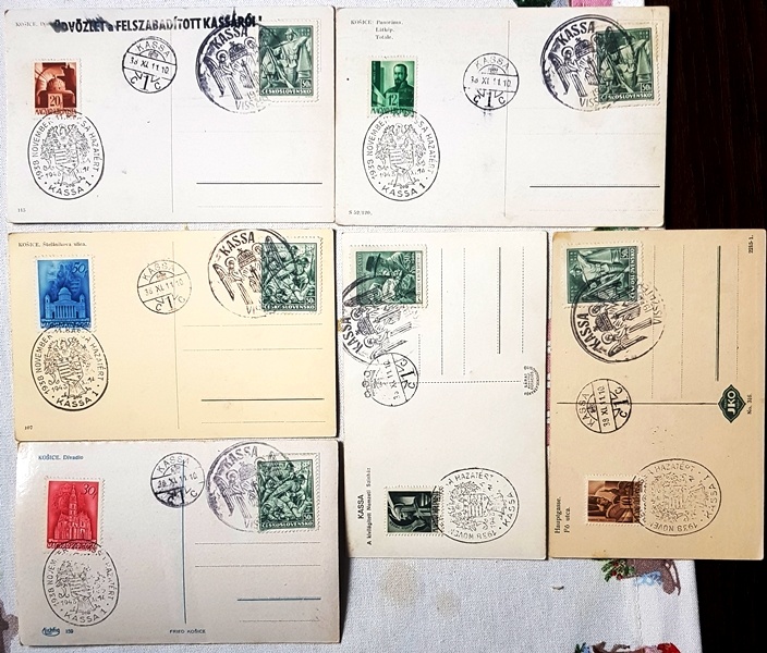 dobové pohľadnice miest a kroje - 7