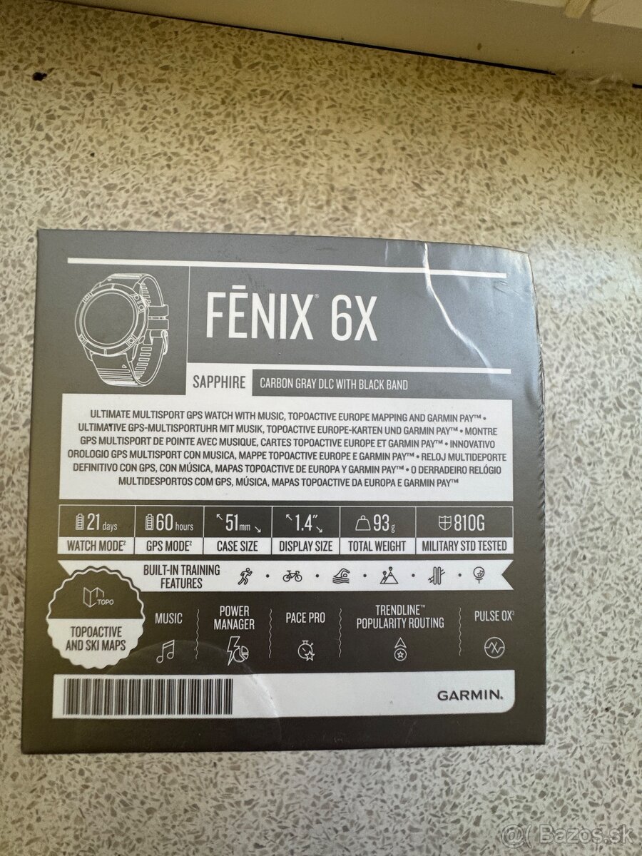 GARMIN FENIX 6X Sapphire - 7