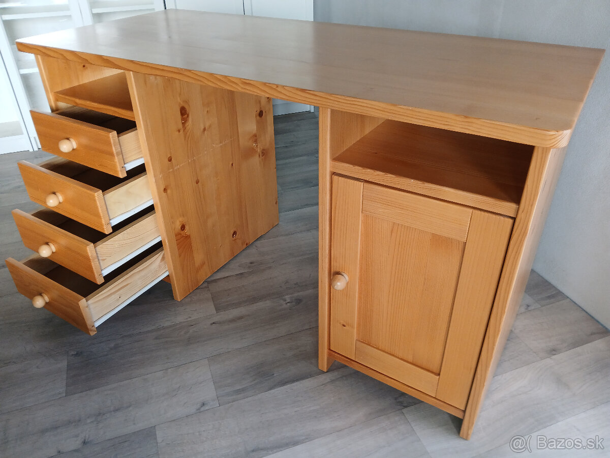 Písací stôl - kvalitný masív - 7