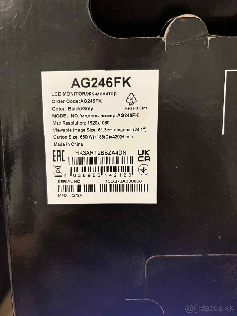 24,1"AOC AGON AG246FK esport 540hz - 7