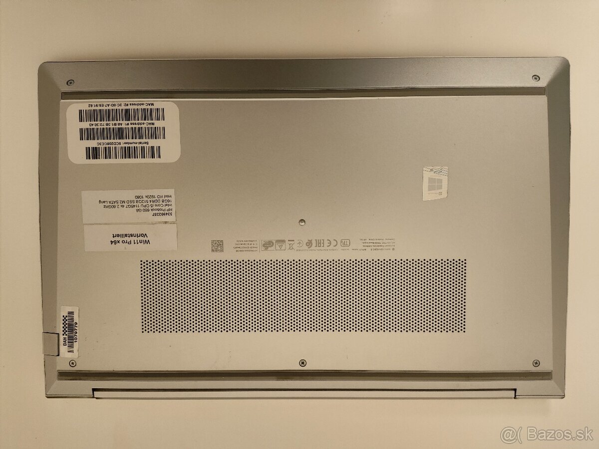 HP ProBook 650 G8 i5-1145G7 | 16 GB RAM | 512 GB SSD - 7