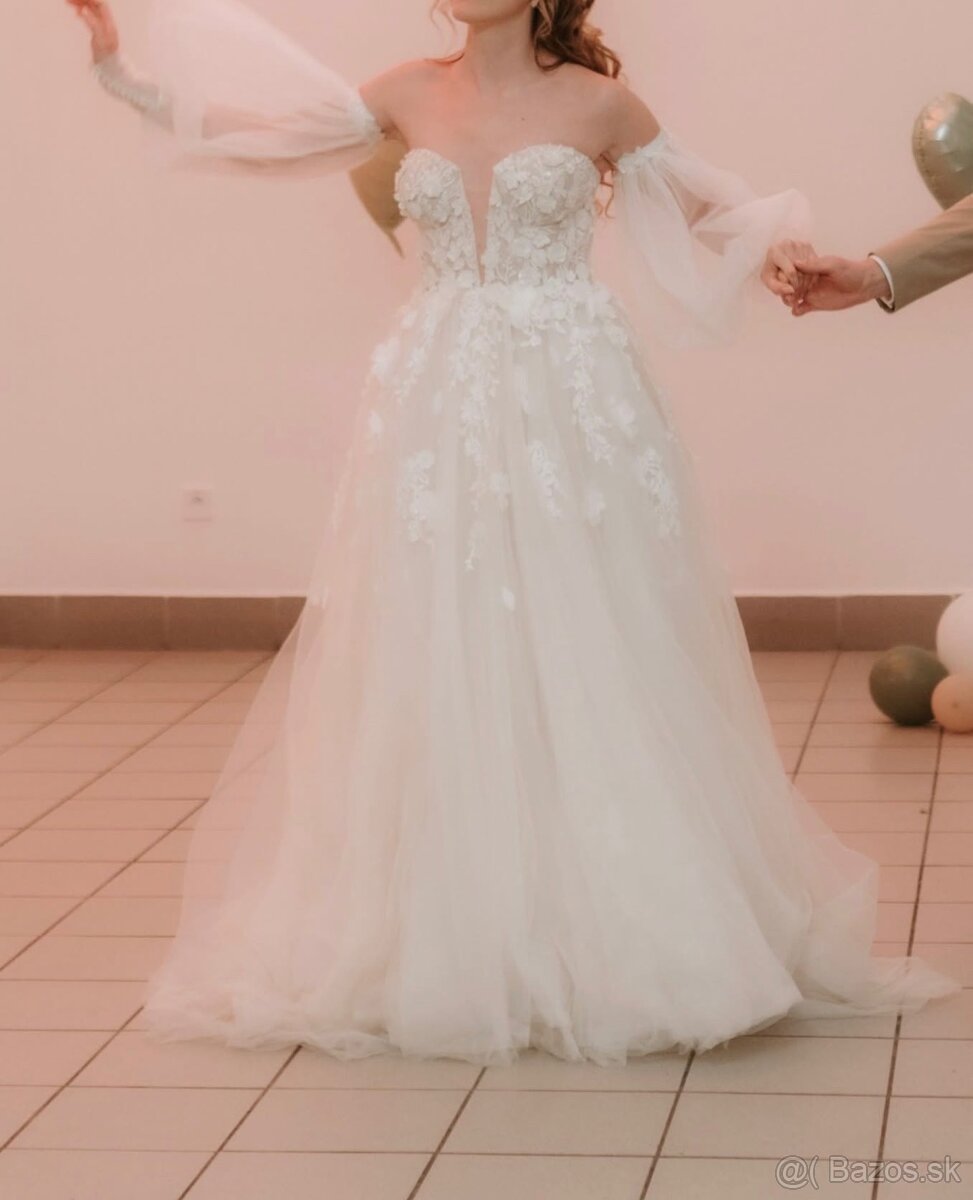 Svadobné šaty 36/38 - 42 - 7