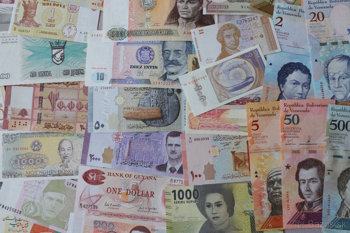 Unc bankovky 114 kusov mix - 7