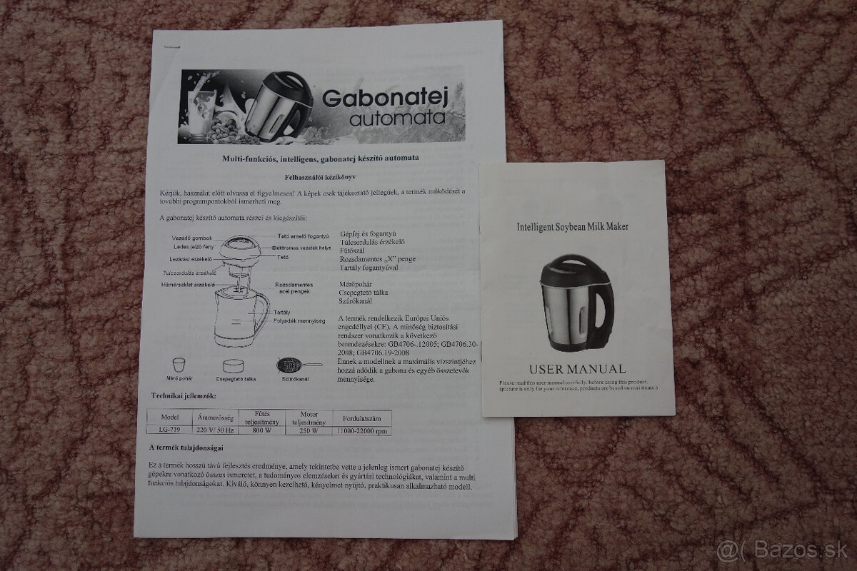 Stroj na sójové mlieko / polievkovar - 7