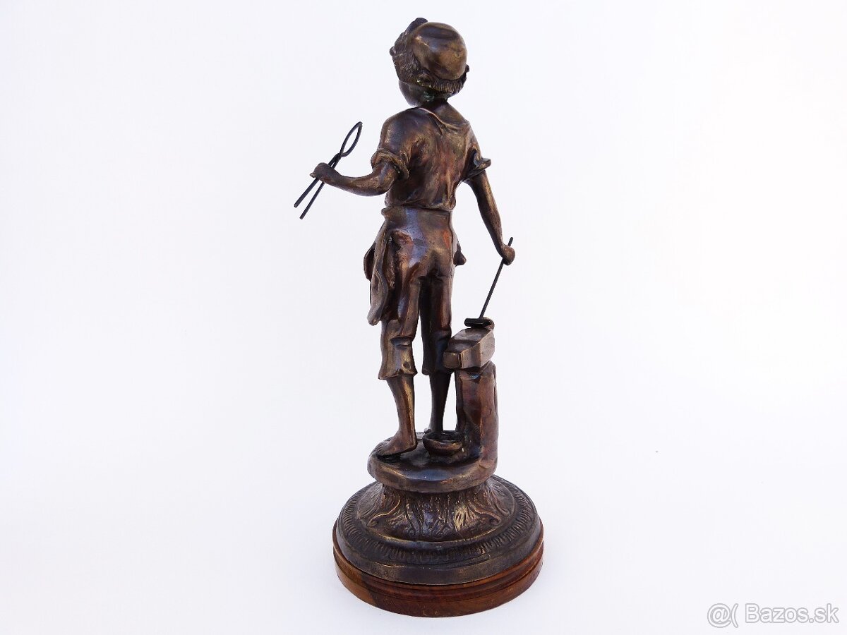 Bronzová Socha - Kováč - sign. Rancoulet - 7