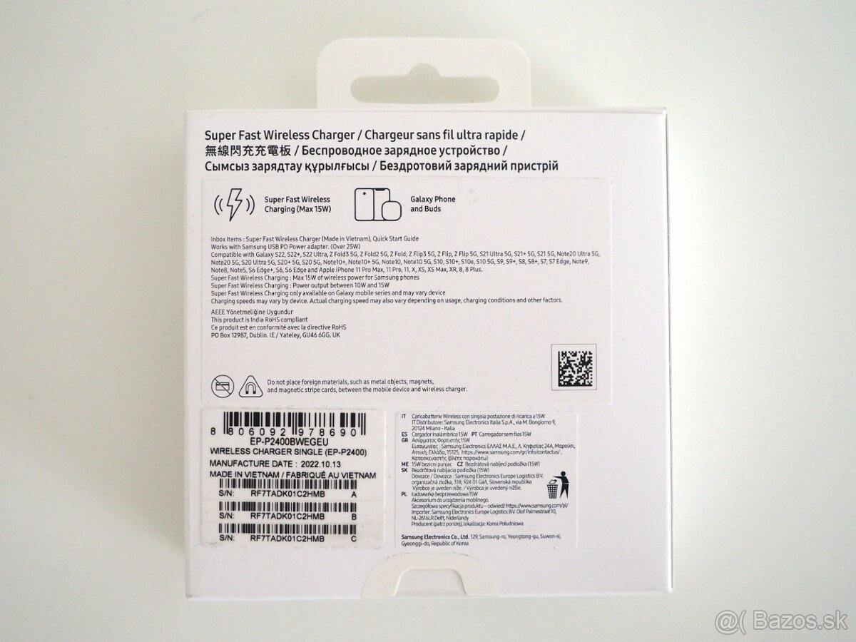 Samsung Fast Wireless Charger + Nabíjačka - 7