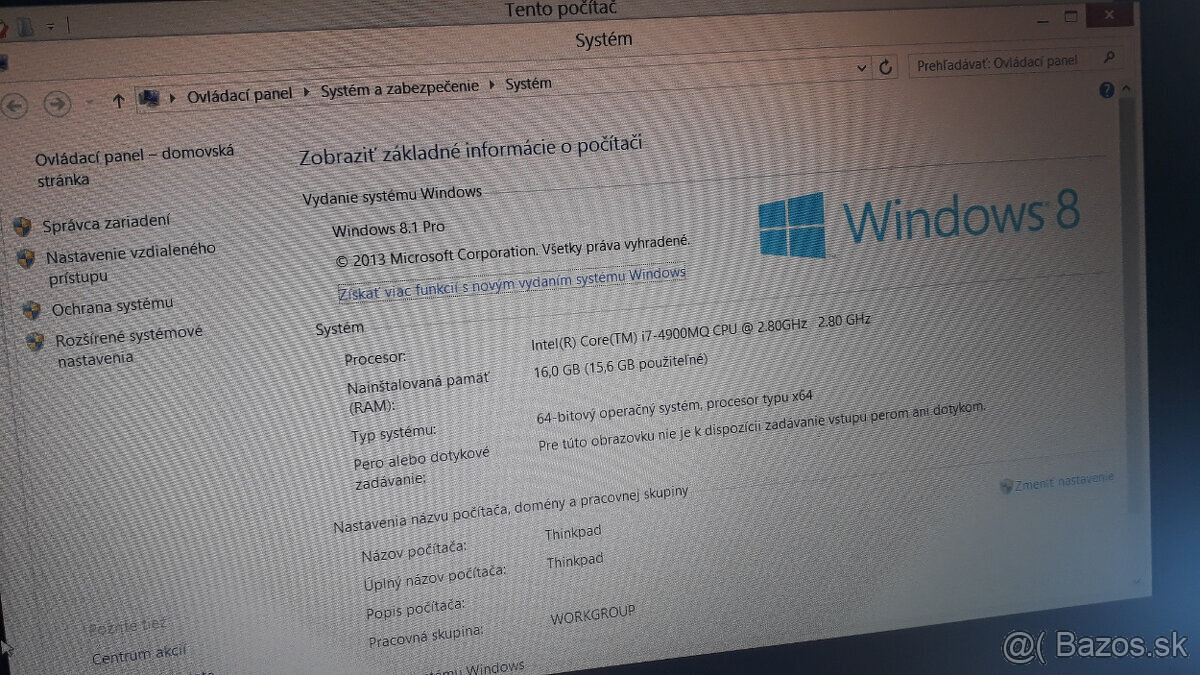 Thinkpad Lenovo W540 i7,4core - 7
