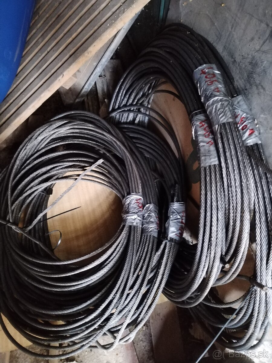 Predám oceľové lano, navijak Zetor - 7
