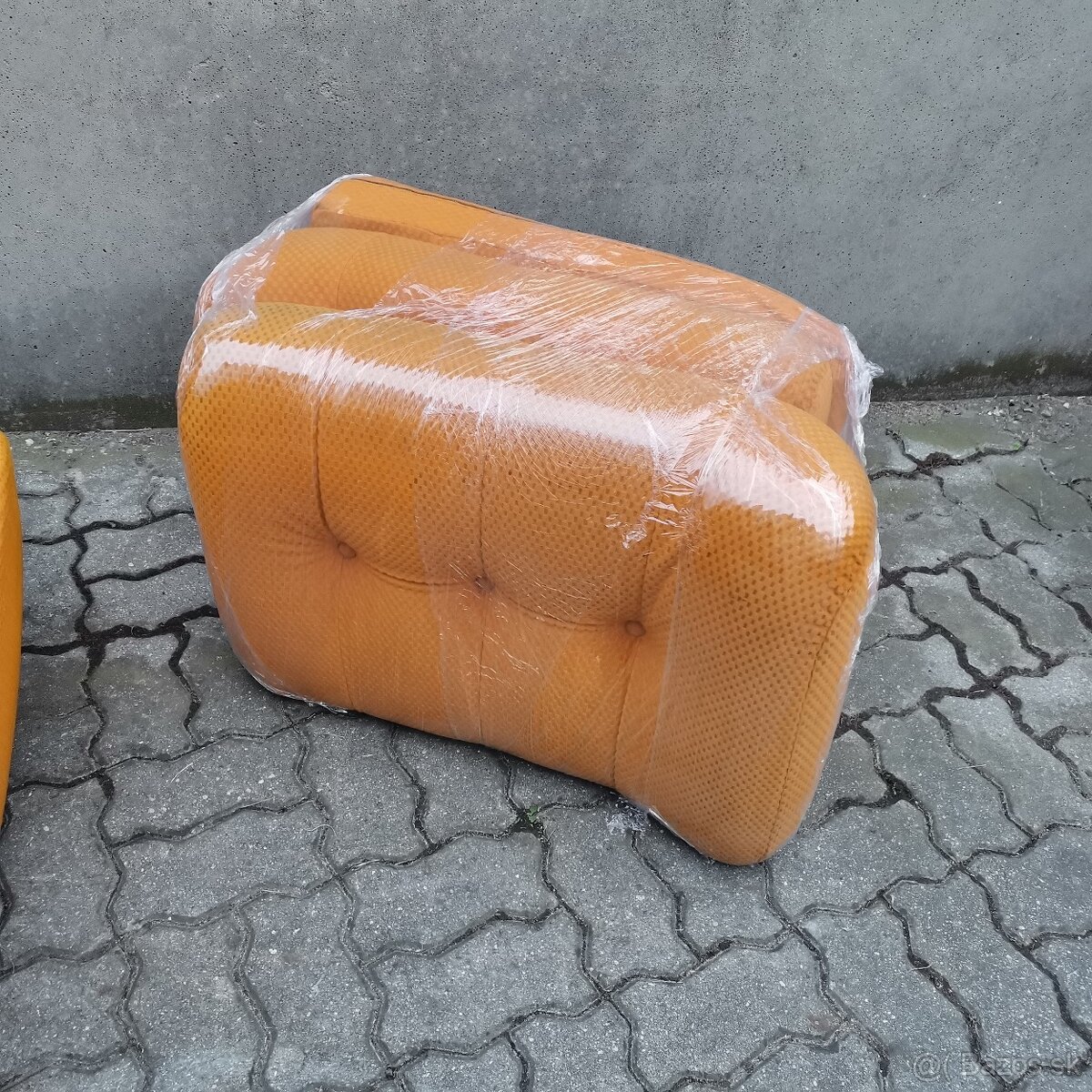 Legendarne Retro kreslo Atlantis + 3 vankuse Vintage - 7