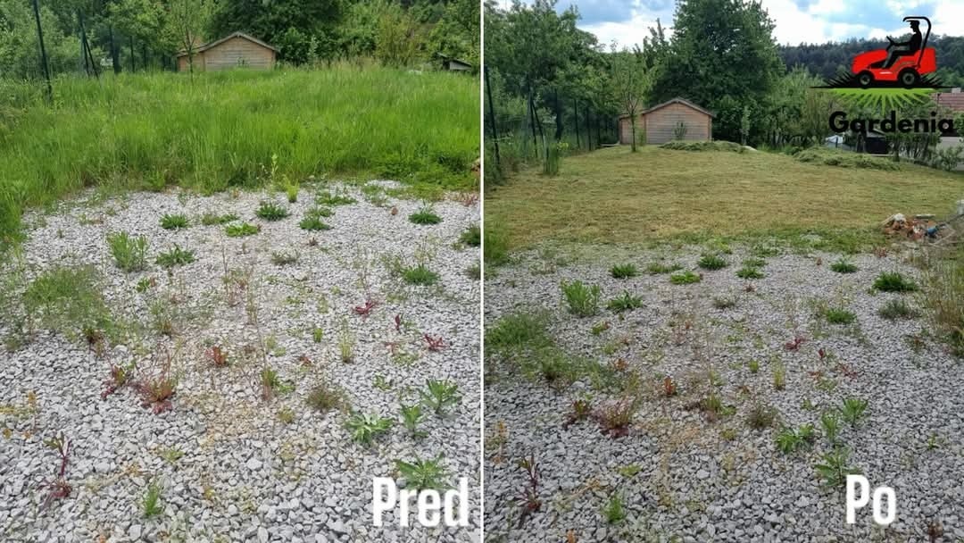 Práce s malotraktorom , kosenie , mulčovanie - 7