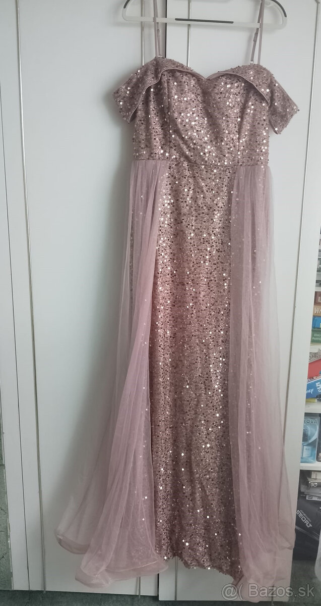 Spoločenské šaty zlaté - 7