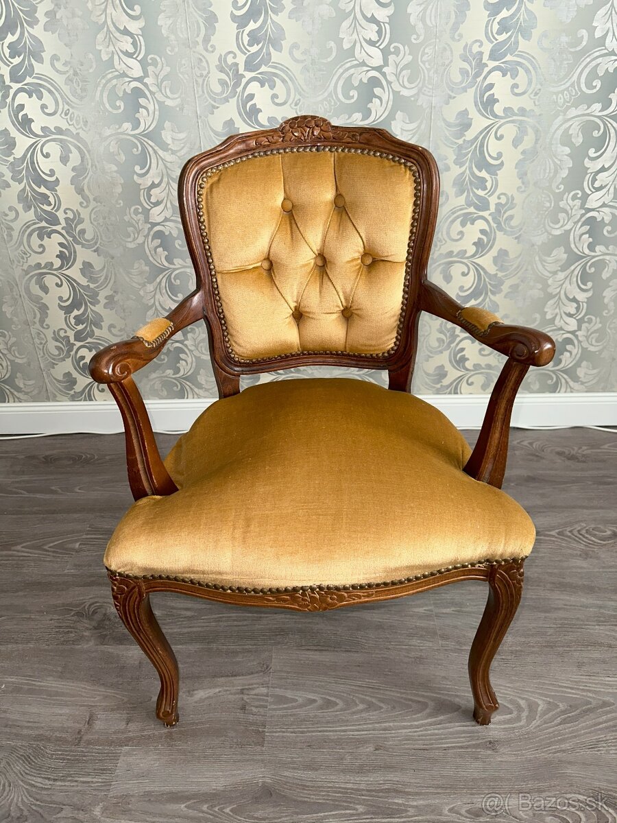 Predám dve Rustikálne / Retro stoličky - 7