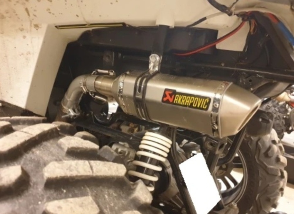 Nový ladený športový univerzálny moto výfuk + DB Killer - 7