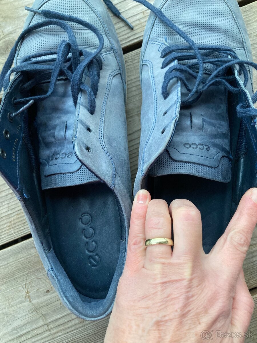 pánske modrosivé mokasíny - 7