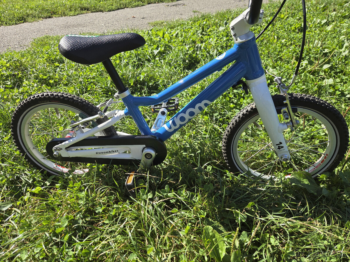 Woom 2 modrý + helma (S) modrá - 7