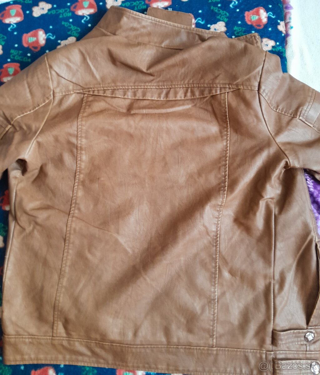 Zdravím, predám kožennú pánsku bundu zateplenú - 7