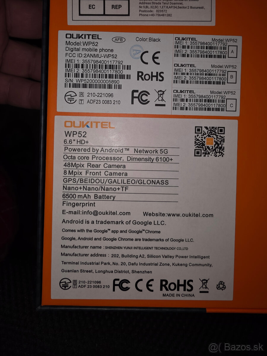 OUKITEL WP52 čierny - 7