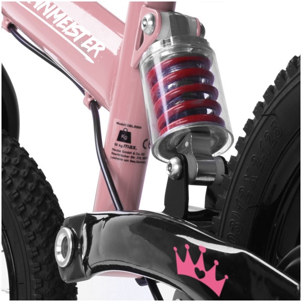 Detské odrážadlo s odpružením zelené alebo ružové - 7