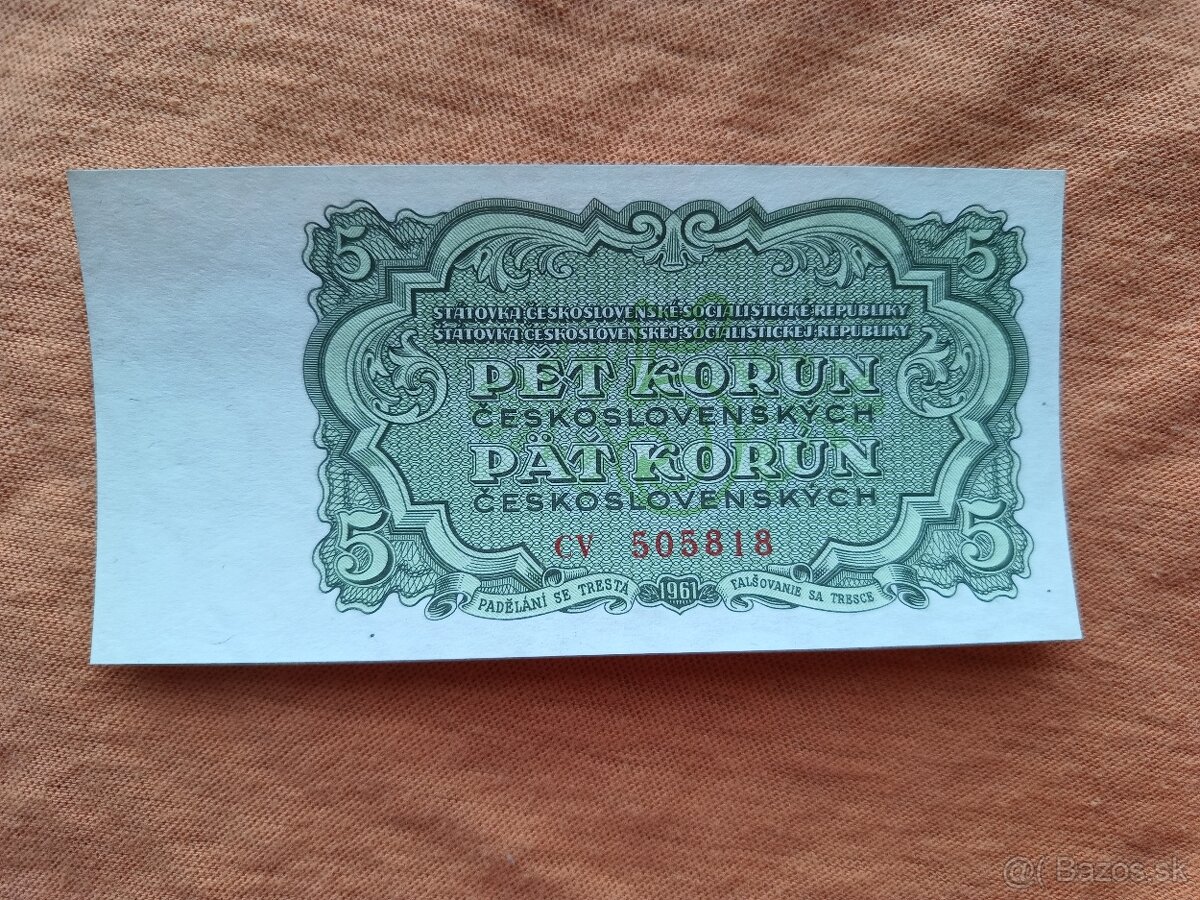 Bankovky ČSR - 5 - 7
