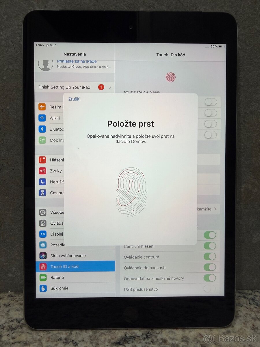 Predám Apple iPad Mini 3.Gen 16gb Wifi+Cellular - 7