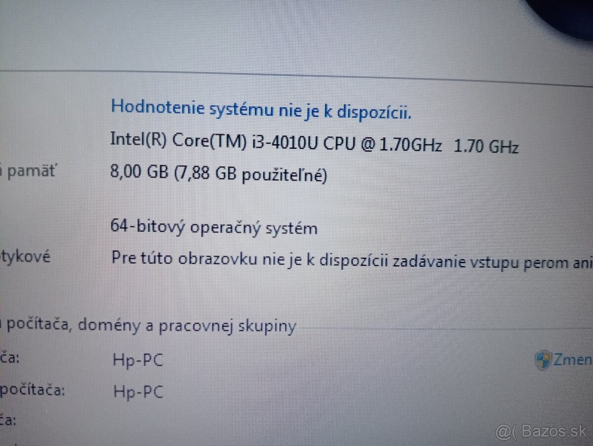 ntb HP probook 430 g1 / Intel core i3 / 8gb ram / Windows 7 - 7