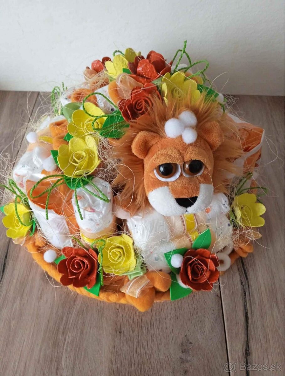 Ručne robená Plienková torta TIGRÍK - 7