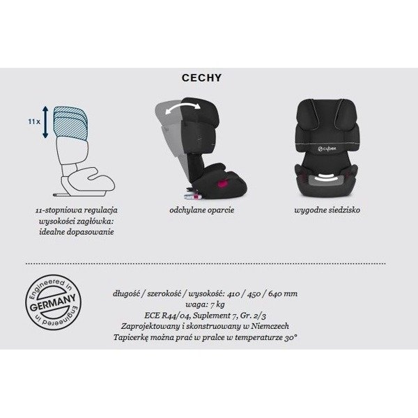 CYBEX Detská autosedačka Solution X-Fix, sk. II – III, 15 – - 7