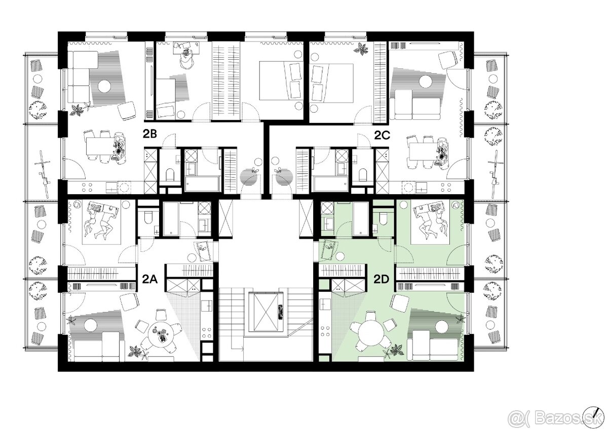 PREDPREDAJ: Moderný 2i byt v novostavbe s wellness - Trenčín - 7