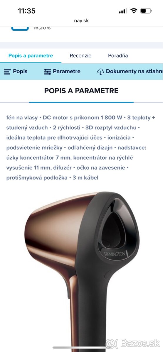 Fén Remington Air3D DryerD7777 - 7