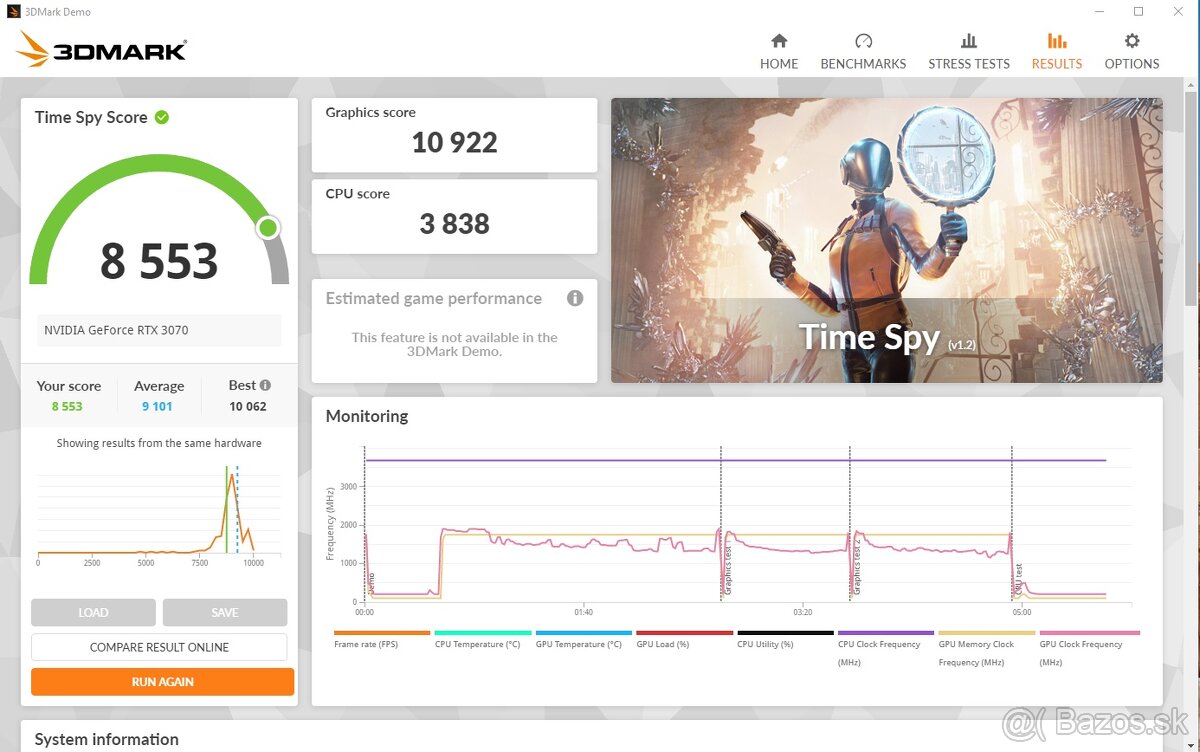 Gigabyte GeForce RTX 3070 Eagle 8GB - 7