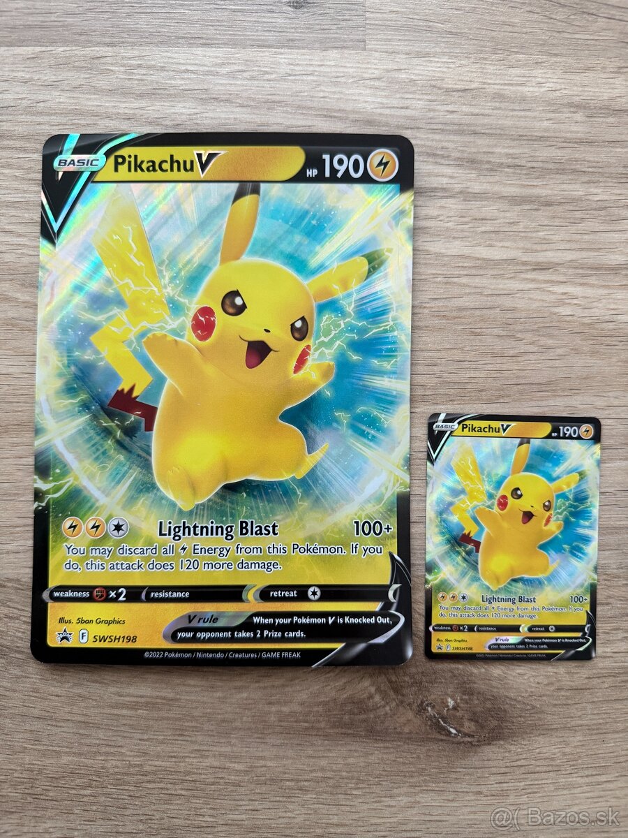 Pokémon karty veľké Jumbo (oversize) karty - originál - 7