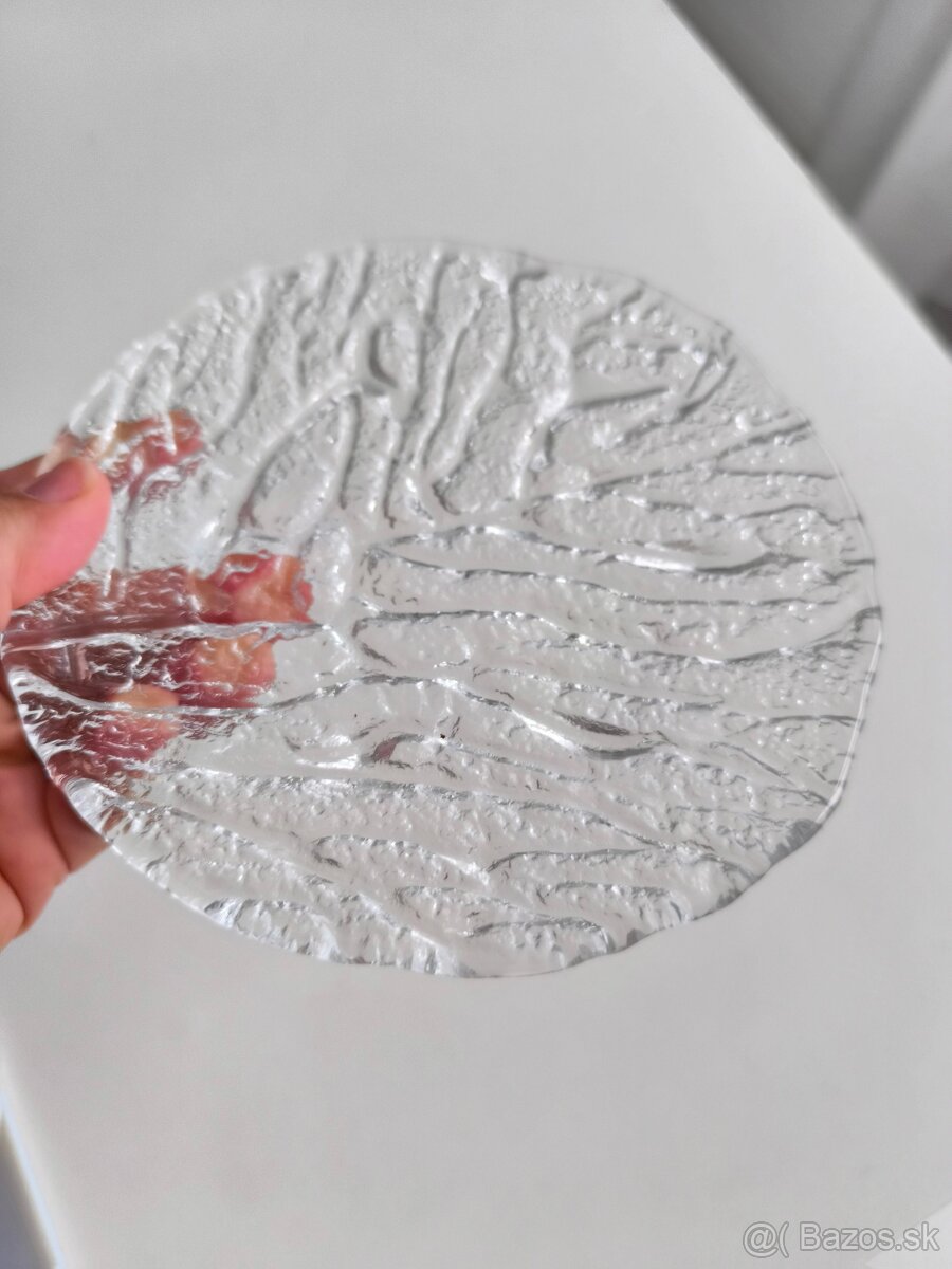 Kvalitná sklenenná tácka retro - 7