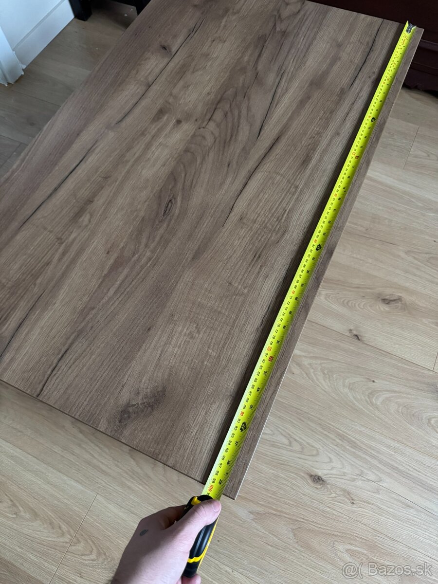 Konferenčný stôl 100x60 cm - pevný, imitácia dreva - 7