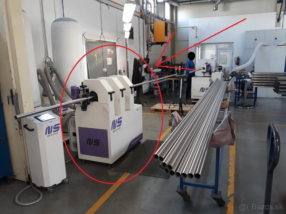 Bruska napovrchovouúpravutrubek NS MAQUINAS ML 100 3Z (8043) - 7