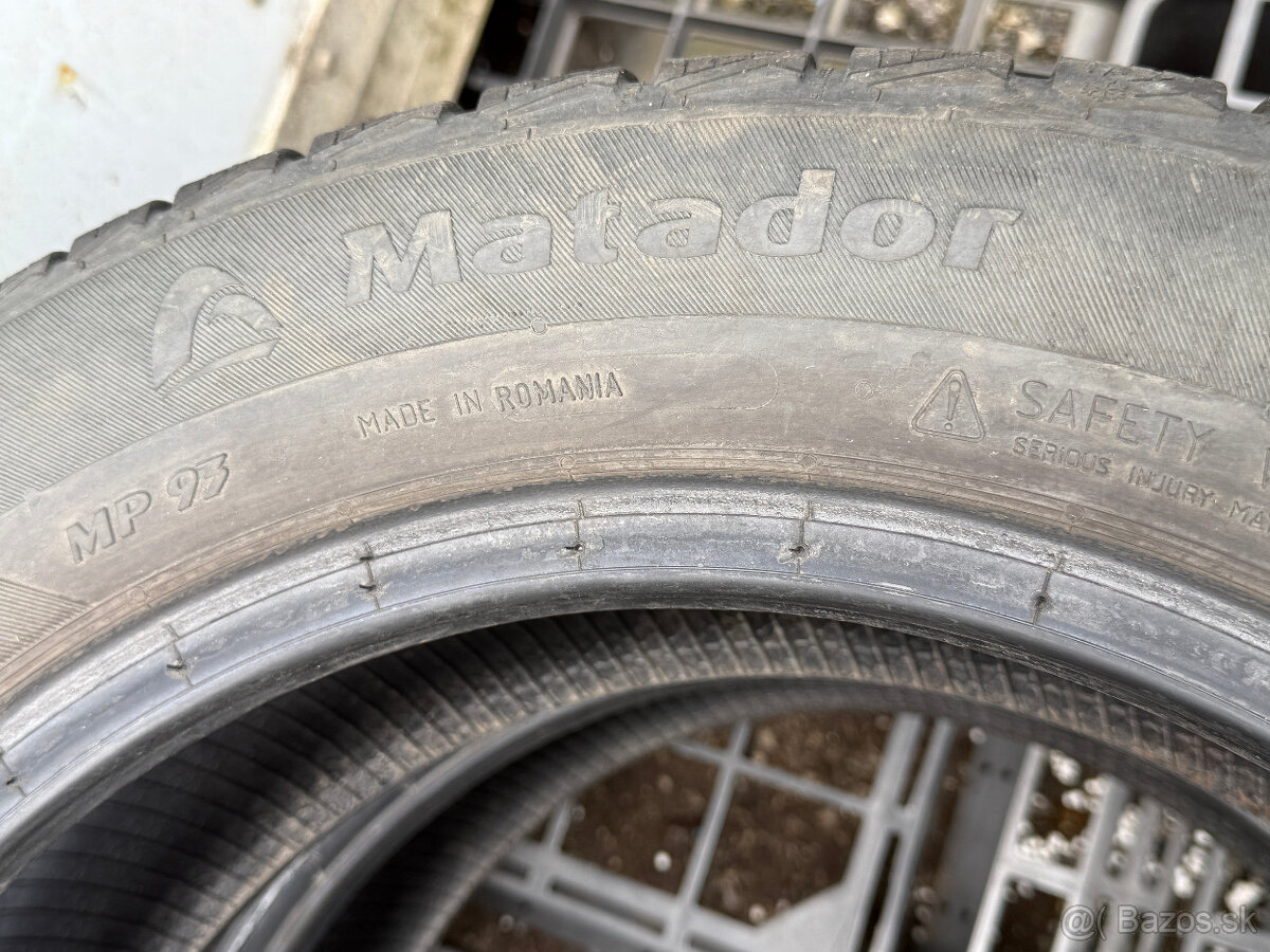 PREDÁM 2 kusy zimné pneumatiky MATADOR 195/55 R16 91H XL - 7