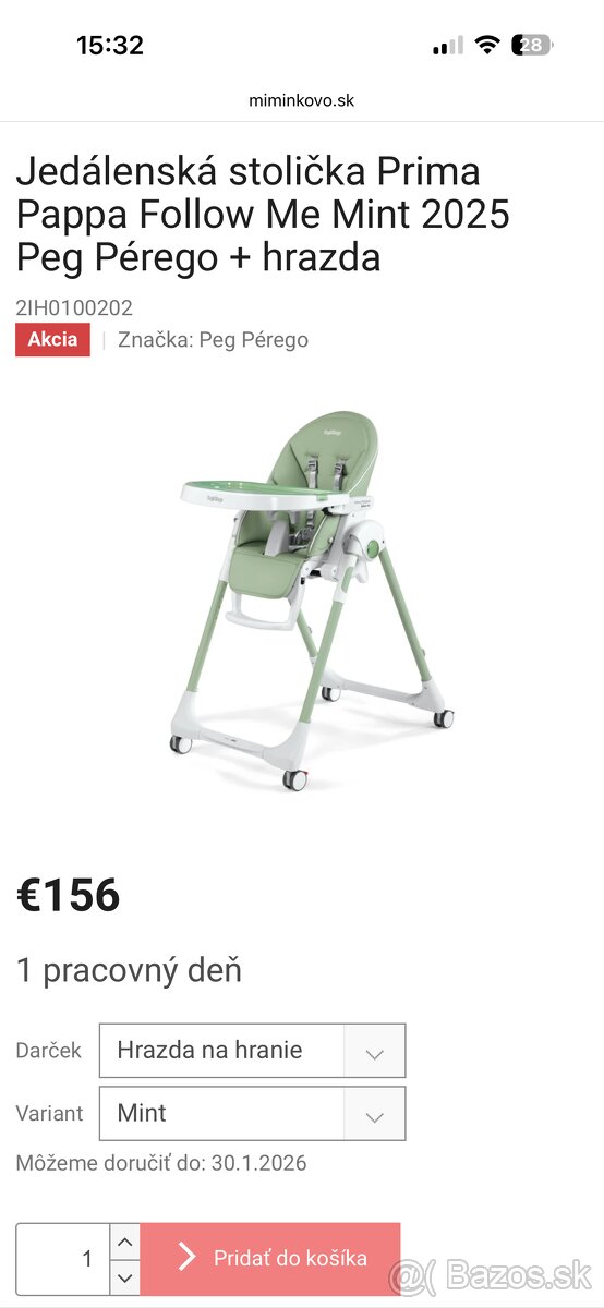 Peg Perego Prima Pappa Follow me stolička - 7