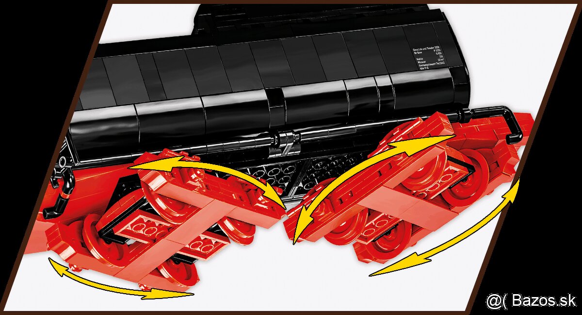 COBI lokomotíva + plošinový vagón - 7