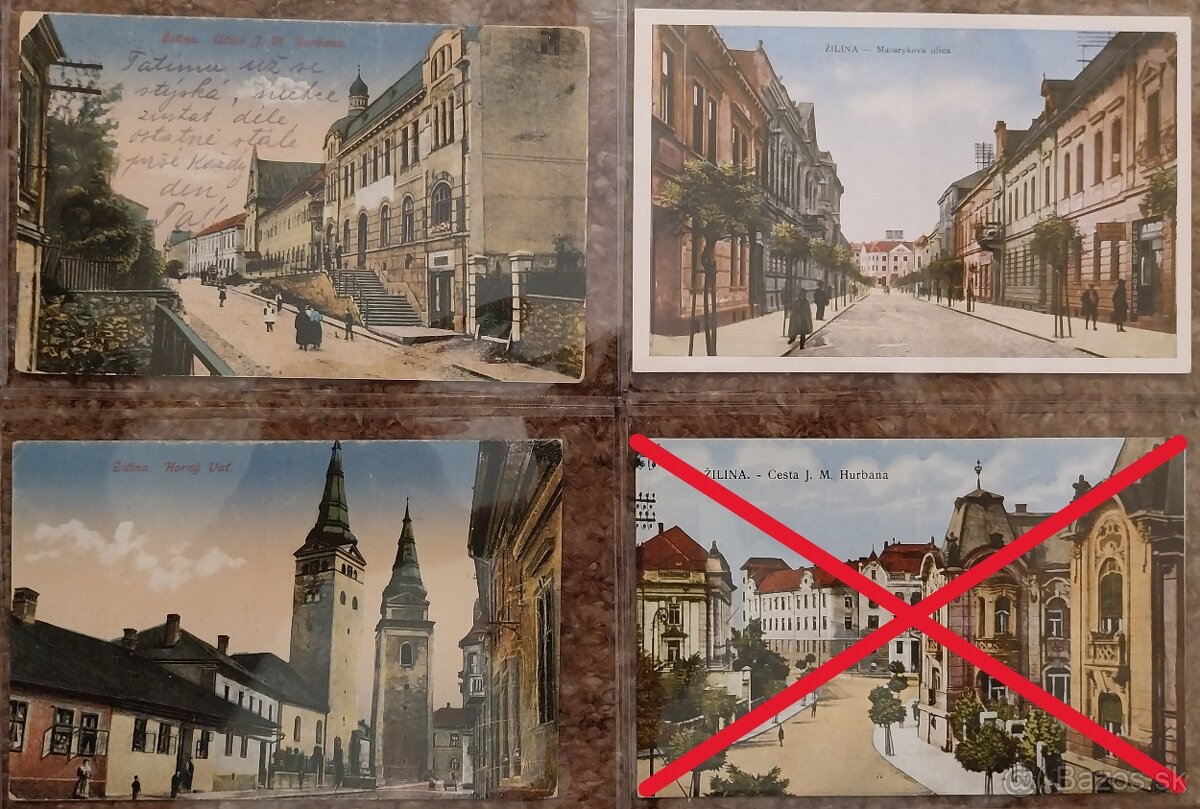 Pohľadnice - ŽILINA (čiernobiele + malý formát) - 7