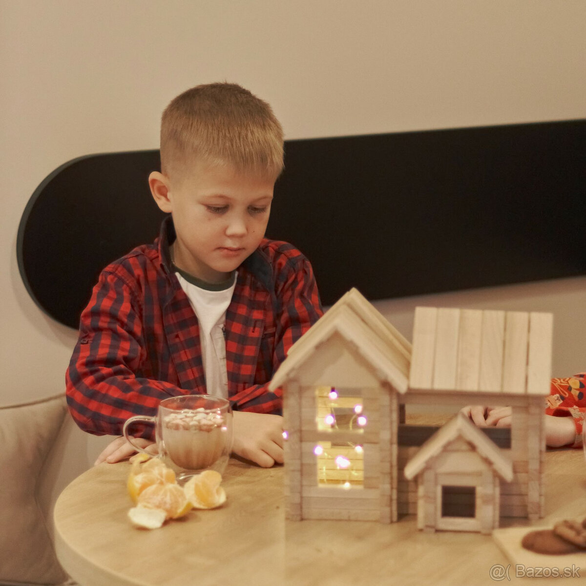 Drevená stavebnica chata – IgroTeco, úplne nová, nerozbalená - 7