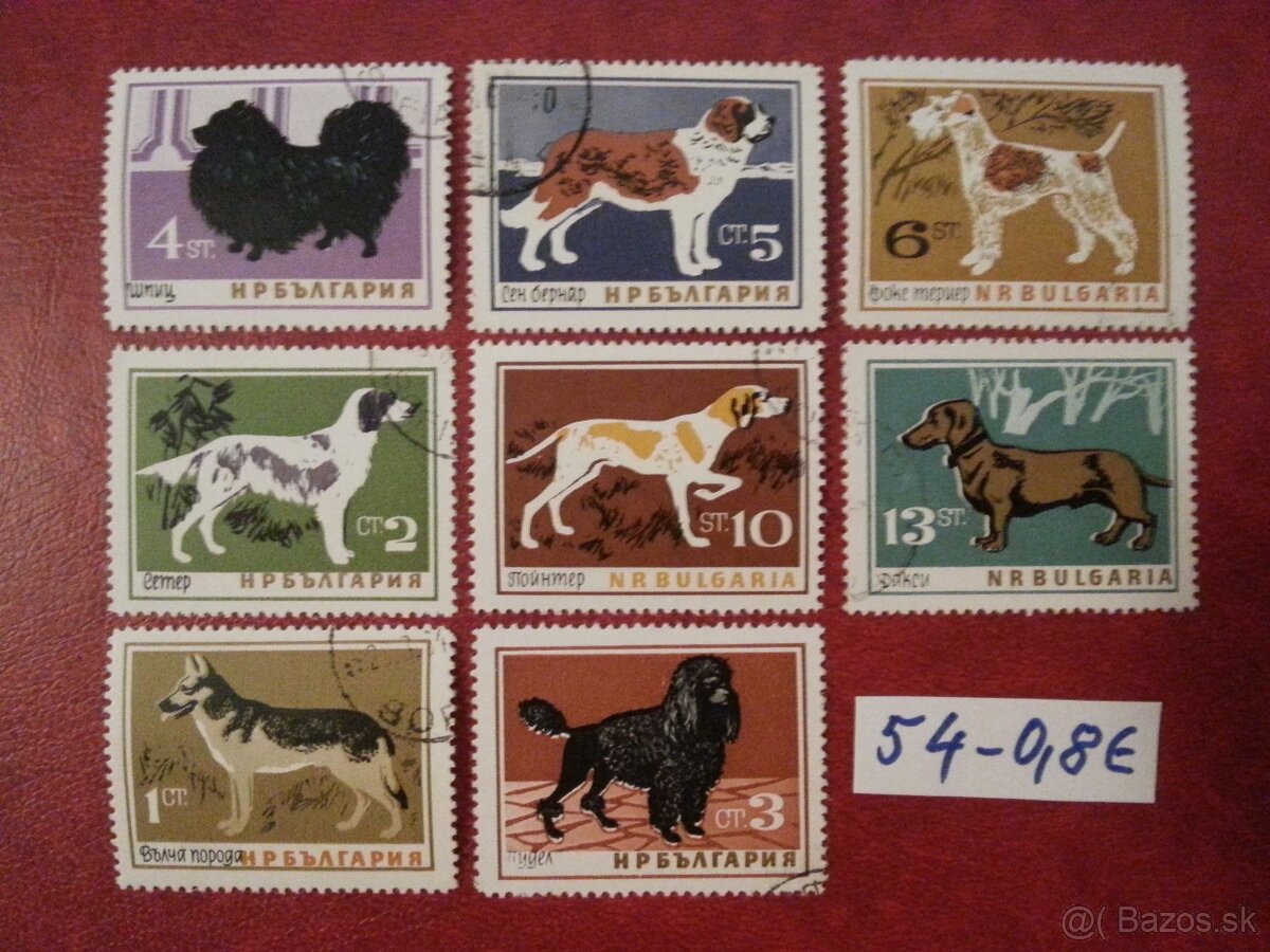 Postove znamky zvierata - 7