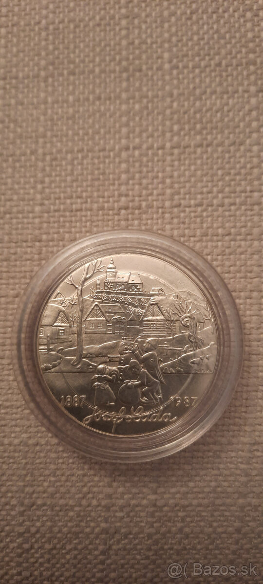 Predám (vymením) čs. striebornú mincu - 500 Kčs Josef Lada - 7